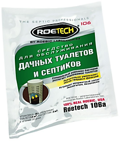Roetech 106A. Бактерии для септиков и выгребных ям